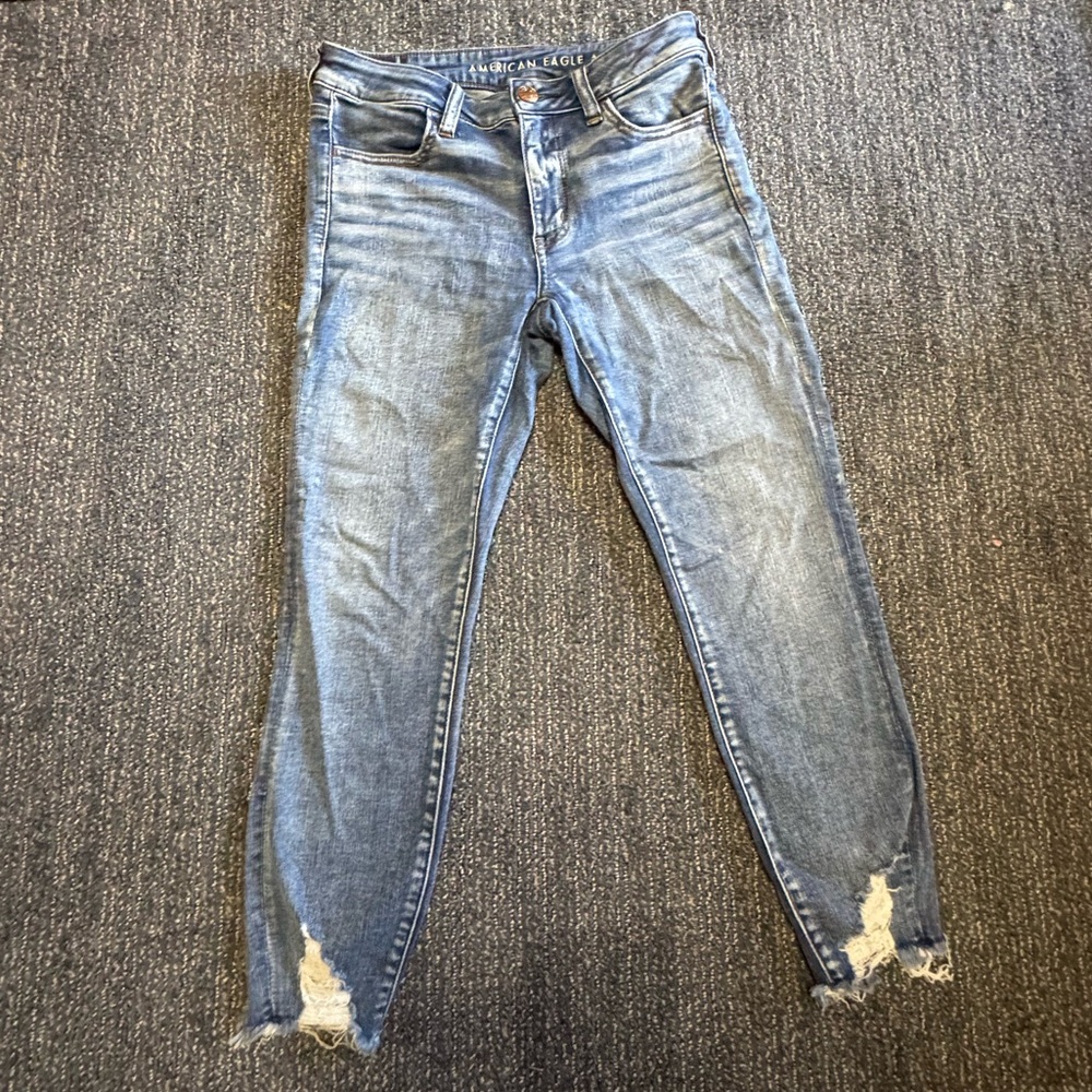 American Eagle Outfitters Blue Cropped Jeans
